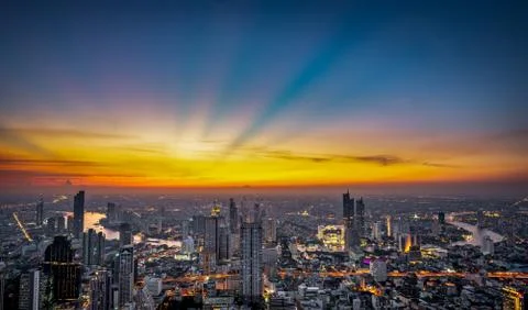 Night scene cityscape Stock Photos