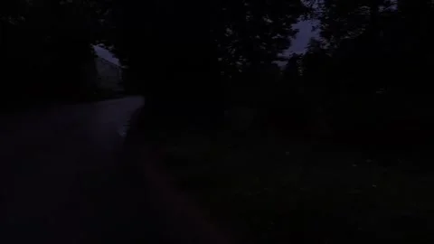 Night scene at a crossroads Stock Footage 316946654