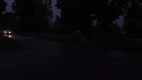 Night scene at the intersection Stock Footage 316946625