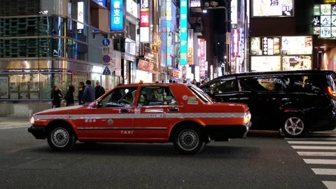 NIGHT SCENE IN SHIMBASHI Video stock 84481937