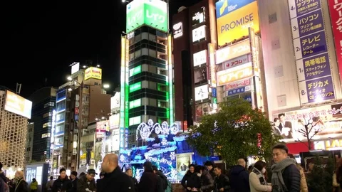 NIGHT SCENE IN SHIMBASHI Video stock 84483298