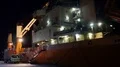 Night scenery boats and container ship at the docks in Labuan Bajo harbor 4k or 4k+ Resolution