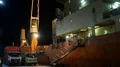 Night scenery boats and container ship at the docks in Labuan Bajo harbor 4k or 4k+ Resolution