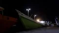 Night scenery cargo ships at the docks in Labuan Bajo harbor 4k or 4k+ Resolution