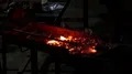 Night scenery close up grilling fish at fish market Labuan Bajo in Flores 4k or 4k+ Resolution