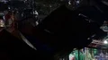Night scenery high angle public fish restaurants at fish market Labuan Bajo 4k or 4k+ Resolution