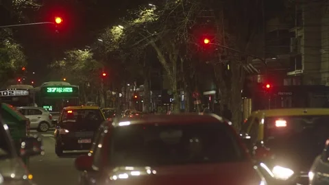 Night scenes in Recoleta. Stock Footage 314668899