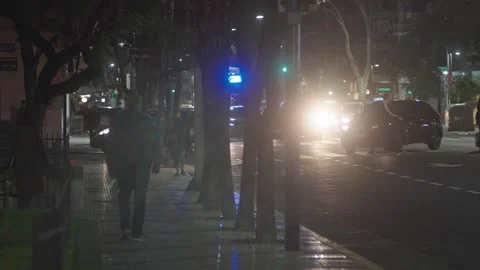 Night scenes in Recoleta. Stock Footage 314668911