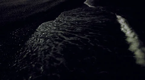 Night sea Stock Footage 32814171