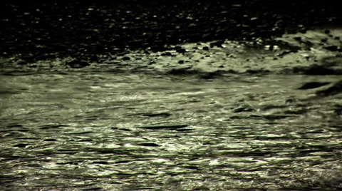 Night sea Stock Footage 32814199