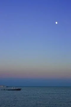 Night at sea Stock Photos