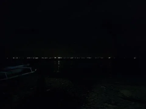 Night at sea Stock Photos