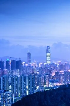 Night of shenzhen Stock Photos