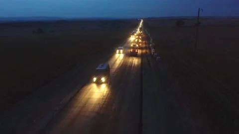 Night shift work .48 hours. Asphalt paver, roller and truck at the repair site Stock Footage 231268095