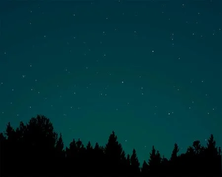Night Shooting Star Stock Illustration