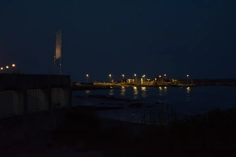 The night at the shore (2) Stock Photos