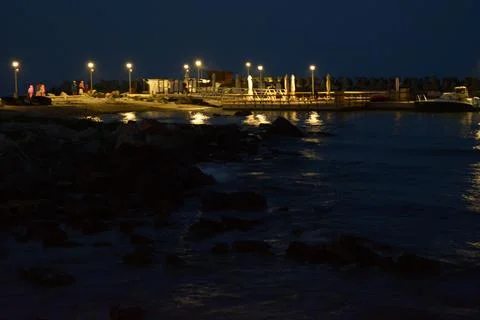 The night at the shore (5) Stock Photos