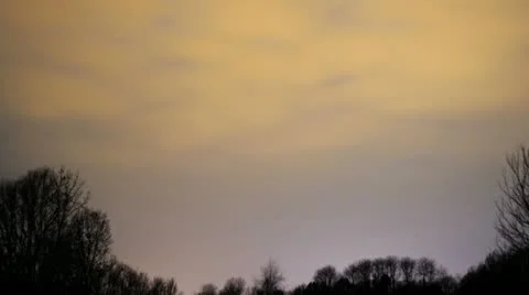 Night Shot 1 HD of Clouds Lit from Underneath Time-lapse Stock Footage 12605029