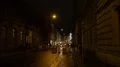 Night shot Brunswick street security barriers for Christmas market 4k or 4k+ Resolution