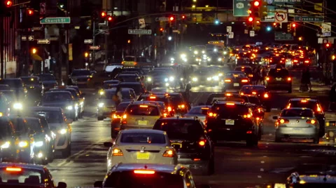 New York City traffic, 1998 - Stock Video Clip - K010/2211 - Science Photo  Library