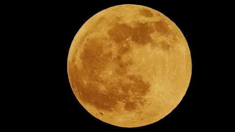 Night shot of full Super Moon in 10 January 2019 Romania Stock Footage 122585140