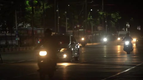 Night shot of kolkata Video stock 244511433