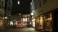 Night shot scenery emergency vehicle driving in city center 4k or 4k+ Resolution