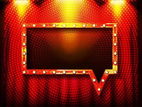 Night show realistic background Stock Illustration