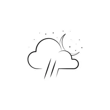 Night sign icon. Elements of weather signs icon. Premium quality graphic design Stock Illustration