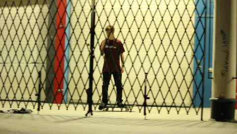 Night Skaters 1 Stock Footage 11359567