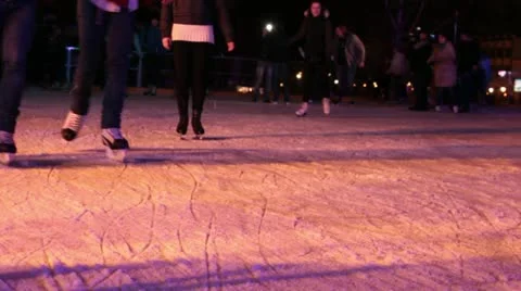 Night skating Stock-Footage 22179084