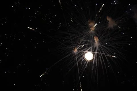 The Night Sky on the 4th Stock Photos