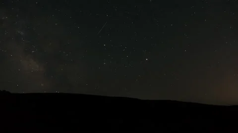 Night Sky And Forest Timelapse Of Milky Way Stock Footage 65436929