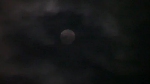 Night sky and full moon. Stock Footage 73973400