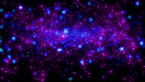 Night sky as a background Stock Footage 204942477