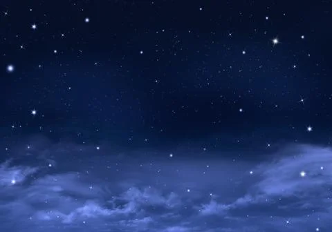 Night sky, background Illustrazione stock