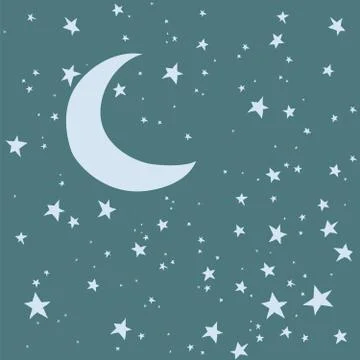 Night Sky Background Ilustración de archivo