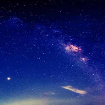 Night sky background picture vector illustration Stock Illustration