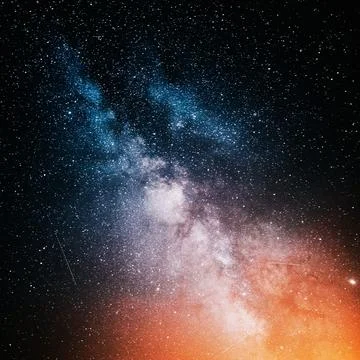 Night sky background picture vector illustration Stock Illustration