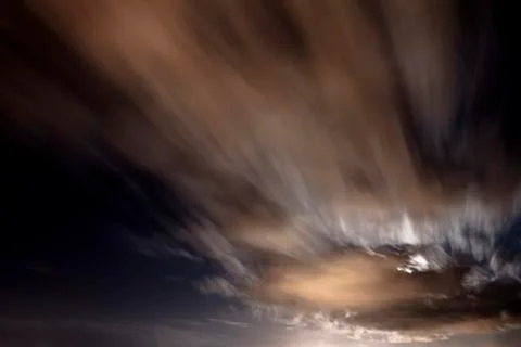 Night Sky with Clouds Stock Photos