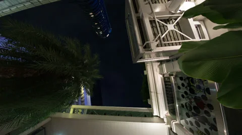 Night Sky in the Down Town Stock Footage 39154157