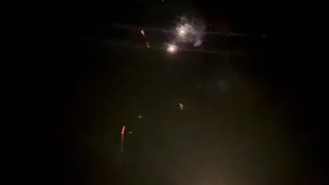 Night sky Fireworks Stock Footage 297810991