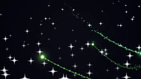 Night Sky Full of Falling Stars and Meteors. Stock Footage 328703415