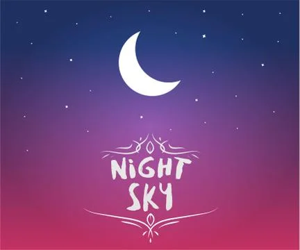Night Sky Gradient Stock Illustration