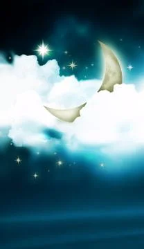 Night sky Stock Illustration