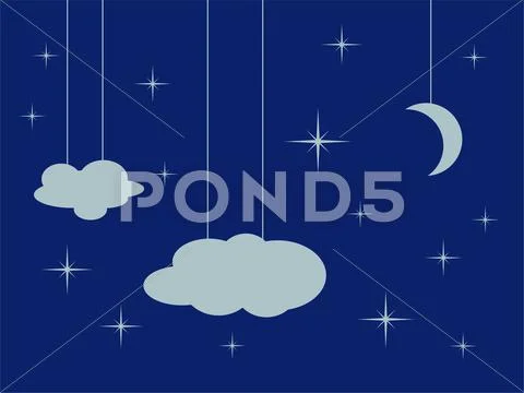 Night sky Stock Illustration
