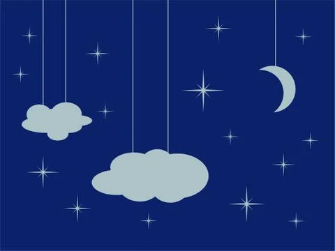 Night sky Stock Illustration