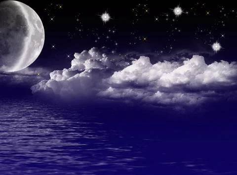 Night sky Illustrazione stock