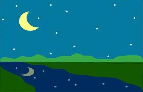 Night sky Stock Illustration