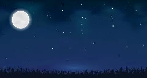 Night Sky 스톡 일러스트